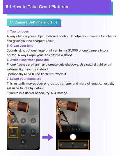 Part 5: Learn How to Take Great Photos & Videos